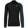 Camiseta karpos DINAMICO OCTA JERSEY LS HALF ZIP BLACK/MIDN
