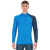 Camiseta karpos DINAMICO OCTA JERSEY LS HALF ZIP DIVA BLUE/