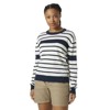  helly hansen W SKAGEN SWEATER 2.0 Washed Lime NAVY STRIP