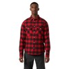 Srajca helly hansen LOKKA ORGANIC FLANNEL LS SHIRT Deep Stee RED BUFFAL