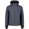 cmp Jacket ZIP HOOD black blue TITANIO