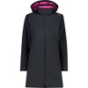 Jas cmp WOMAN PARKA ZIP HOOD teal ANTRACITE