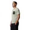 T-Shirt columbia HIKE POCKET SS CREW Safari, Gre