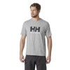 Koszulka helly hansen LOGO T-SHIRT 3.0 Black GREY MELAN