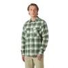 Camisa helly hansen LOKKA ORGANIC FLANNEL LS SHIRT Deep Stee GREEN