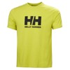 Koszulka helly hansen LOGO T-SHIRT 3.0 Black CYBER LIME