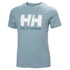 Tričko helly hansen JR LOGO T-SHIRT Windy Blue