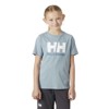 Camiseta helly hansen JR LOGO T-SHIRT Cherry Blossom WINDY BLUE
