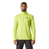 Koszulka helly hansen 1/2 ZIP PULLOVER 2.0 Ebony CYBER LIME