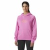  helly hansen W CORE GRAPHIC HOODIE Lav Green META PINK
