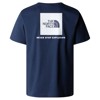 Marškinėliai the north face SS BOX NSE TEE Summit Navy/TNF White