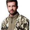 Fleece columbia SEQUOIA GROVE PRINTED FZ Stone Green Tre