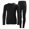 Pakket helly hansen JR LIFA MERINO MIDWEIGHT SET Black