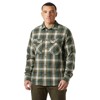 Camisa helly hansen LOKKA ORGANIC FLANNEL LS SHIRT Deep Stee DARK JUNGL