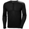 helly hansen T-shirt DURAWOOL LS HENLEY Black