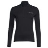 Camiseta vaude LIVIGNO HALFZIP II Black Uni