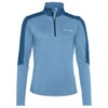 Camiseta vaude LIVIGNO HALFZIP II Pastel Blue