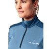 Camiseta vaude LIVIGNO HALFZIP II Pastel Blue