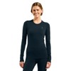  odlo Top Crew LS Merino 200 W DARK SAPPH