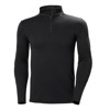 Tričko helly hansen LIFA MERINO MIDWEIGHT 1/2 ZIP BLACK