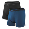 Boxer saxx DAYTRIPPER FLY 2PK Black/Grey Heather BRB