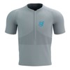 Tričko Compressport Trail Half-Zip Fitted Ss Top Alloy/Hawai