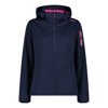  cmp Light Softshell Jacket Hood W BLUE-FUXIA
