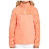 Fleeceová mikina roxy HALF ZIP GIRL Peach Pink Rox