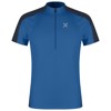 Majica s kratkimi rokavi montura HADE ZIP T-SHIRT B.Blue/Graphite Blue