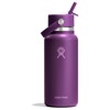 hydro flask Bottle 32 OZ WIDE FLEX STRAW CAP OAT BEACHPLUM