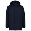 Parka Cmp Zip Hood Black Blue
