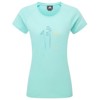 T-paita mountain equipment FLOWER WMN'S AQUA