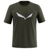 salewa T-shirt SOLIDLOGO DRY M T-SHIRT. Dark Olive