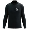 Sweatshirt compressport SEAMLESS ZIP SWEATSHIRT Black Melange
